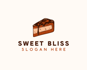 Chocolate Cake Dessert logo design