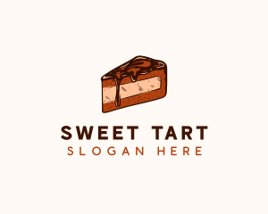 Chocolate Cake Dessert logo design