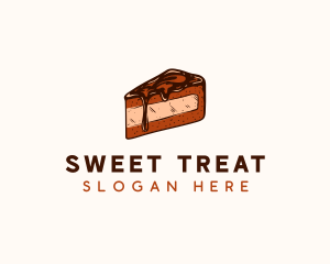 Chocolate Cake Dessert logo design