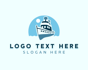 Cruise Ship Boat logo