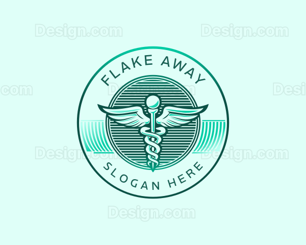 Medical Wing Caduceus Logo