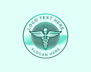 Medical Wing Caduceus Logo