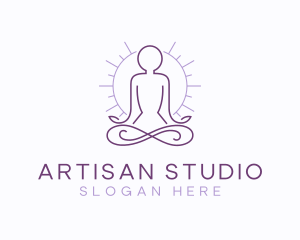 Meditate Yoga Spa logo design