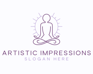 Meditate Yoga Spa logo design