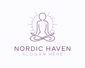 Meditate Yoga Spa logo design