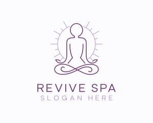 Meditate Yoga Spa logo design