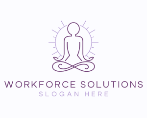 Meditate Yoga Spa logo design