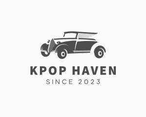 Retro Old Car  logo design