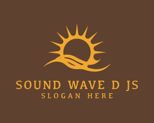 Sun Wave Resort logo design