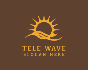 Sun Wave Resort logo design