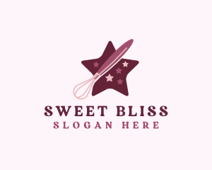 Star Whisk Bakery  logo design