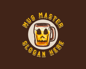 Skull Beer Mug logo