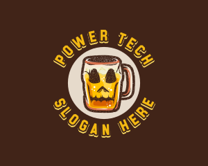 Skull Beer Mug logo