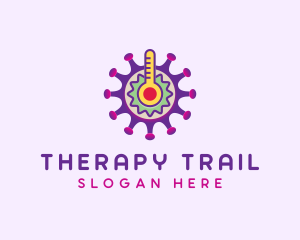 Colorful Virus Thermometer logo