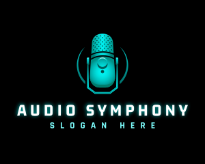 Microphone Audio Studio logo design