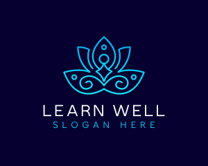 Lotus Yoga Wellness logo design