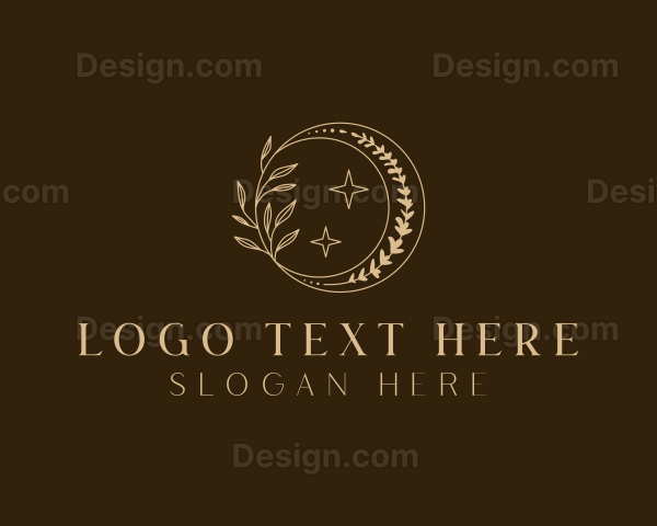 Holistic Floral Moon Logo