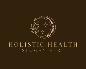 Holistic Floral Moon logo design