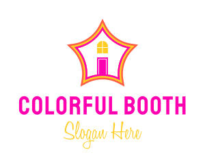 Colorful Star House logo design