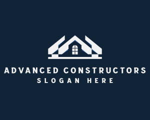 Town House Roofing Renovation logo design