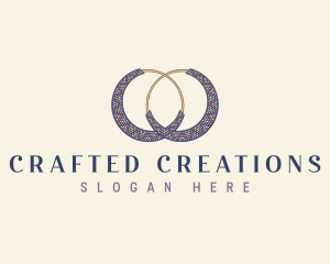 Beads Earring Accessory logo design