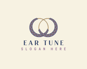 Beads Earring Accessory logo design