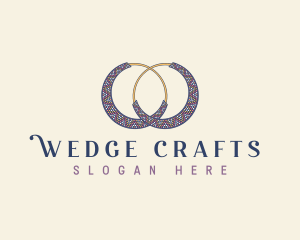 Beads Earring Accessory logo design