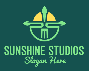 Sunshine Fork Restaurant  logo design