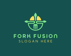 Sunshine Fork Restaurant  logo design