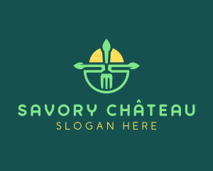 Sunshine Fork Restaurant  logo design