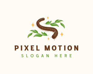 Nature Millipede Animal logo design