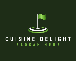 Flag Golf Sports logo design