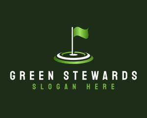 Flag Golf Sports logo design