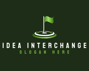 Flag Golf Sports logo design