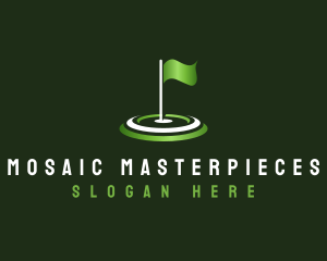 Flag Golf Sports logo design