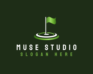 Flag Golf Sports logo design