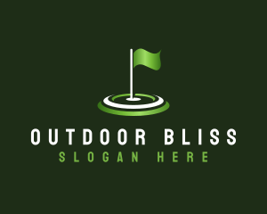 Flag Golf Sports logo design