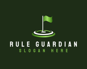 Flag Golf Sports logo design