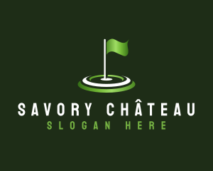 Flag Golf Sports logo design