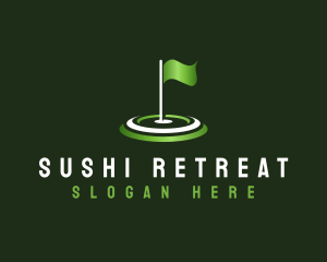 Flag Golf Sports logo design