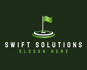 Flag Golf Sports logo design