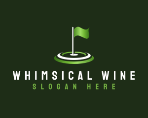 Flag Golf Sports logo design