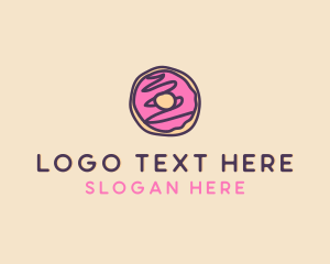 Handmade Sweet Donut Doughnut Logo