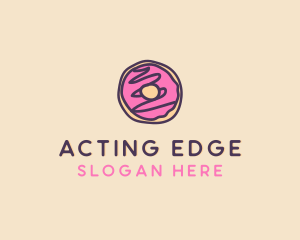 Handmade Sweet Donut Doughnut logo design