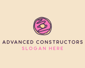 Handmade Sweet Donut Doughnut logo design