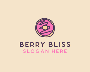 Handmade Sweet Donut Doughnut logo design