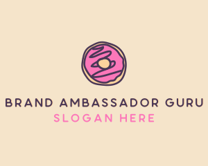 Handmade Sweet Donut Doughnut logo design