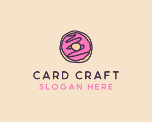 Handmade Sweet Donut Doughnut logo design