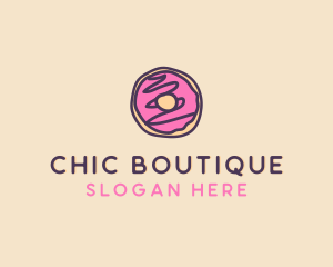 Handmade Sweet Donut Doughnut logo design