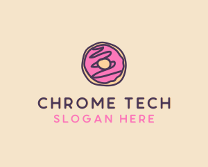 Handmade Sweet Donut Doughnut logo design